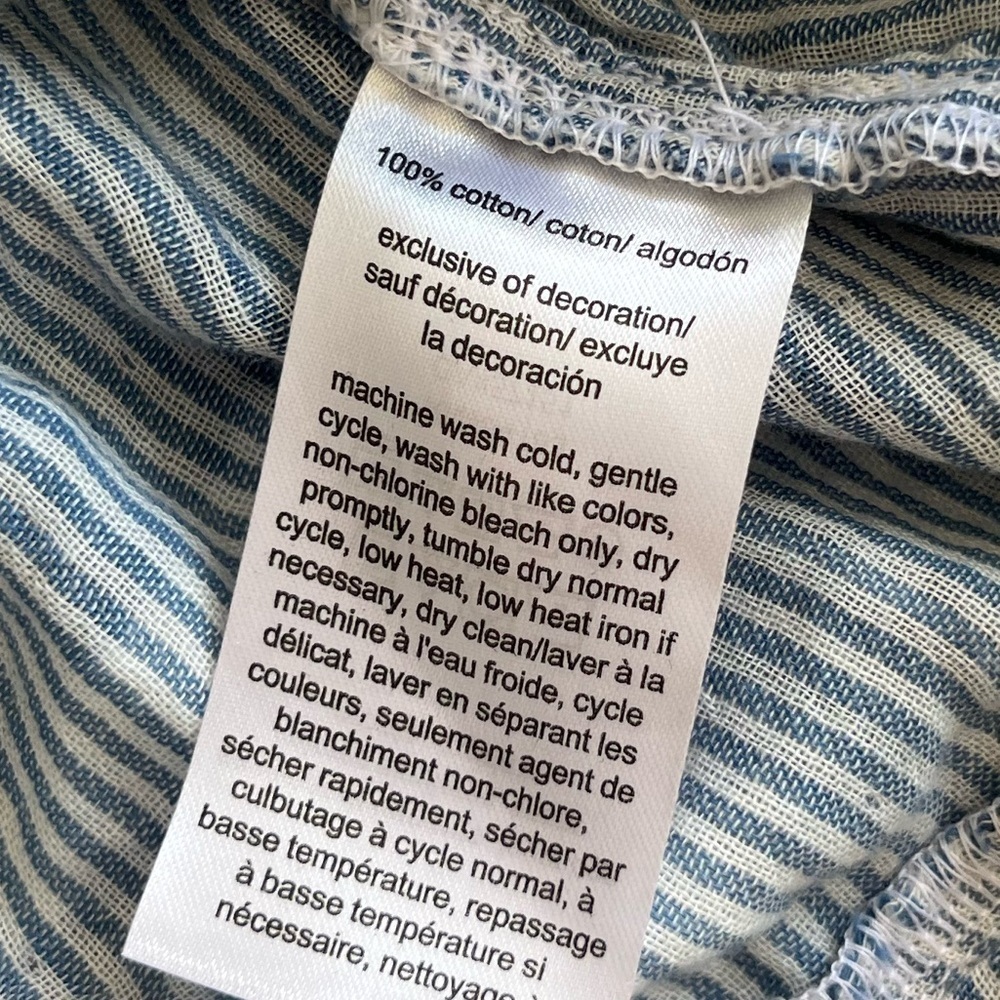 NWT Tommy Hilfiger Blue and White Plaid Blouse - Picture 7 of 10